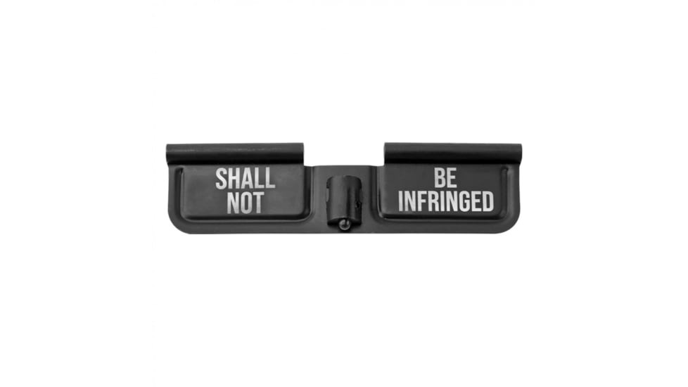 Tiger Rock AR-10/LR-308 Ejection Port Dust Cover Complete Assembly with 2A Engraving, Infringed, Black, Small, EDC308-INFRINGED