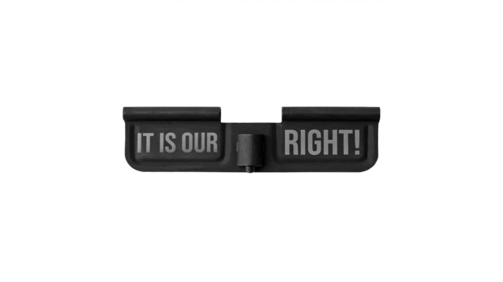 Tiger Rock AR-10/LR-308 Ejection Port Dust Cover Complete Assembly with 2A Engraving, Right, Black, Small, EDC308-RIGHT