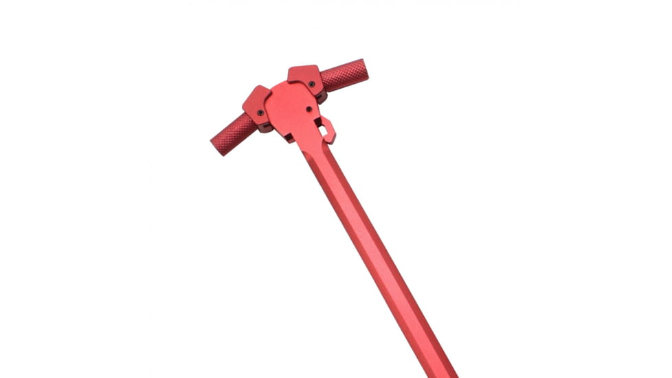 Tiger Rock AR-10/LR-308 Red Tactical Charging Handle, Ambidextrous, Red, Small, CH308-AMBI-R