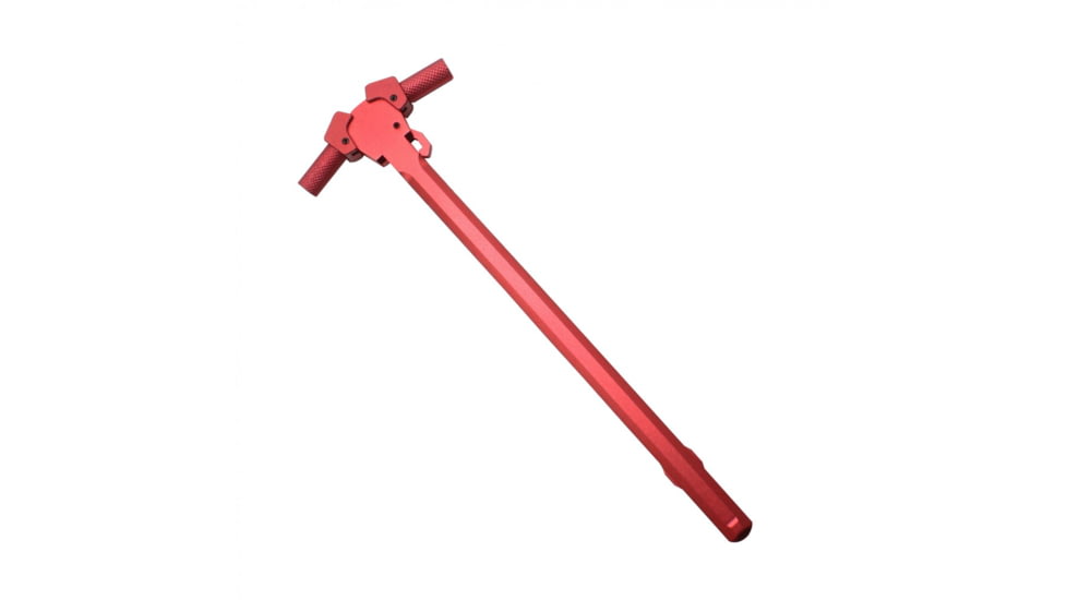 Tiger Rock AR-10/LR-308 Red Tactical Charging Handle, Ambidextrous, Red, Small, CH308-AMBI-R