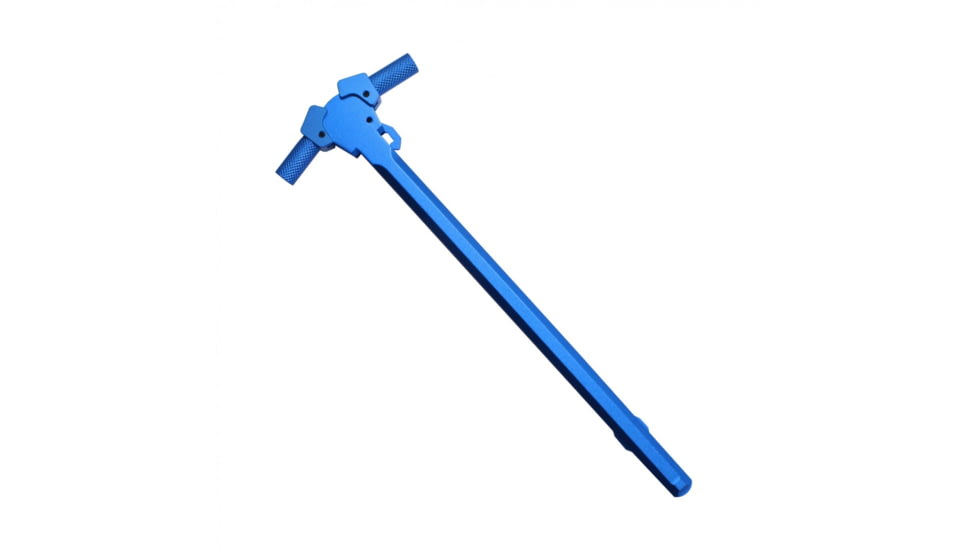 Tiger Rock AR-10/LR-308 Tactical Charging Handle, Ambidextrous, Blue, Small, CH308-AMBI-BL