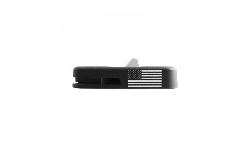 Tiger Rock AR-10/LR-308 w/ FLAG Engraving Tactical Charging Handle, Black, Small, CH308-F