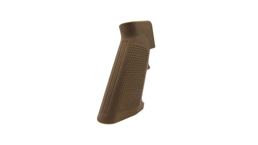 Tiger Rock AR-15/10 A2 Style Pistol Grip w/Screw &amp; Lock Washer, Cerakote, Burnt Bronze, Small, A2GRIPS-BBR
