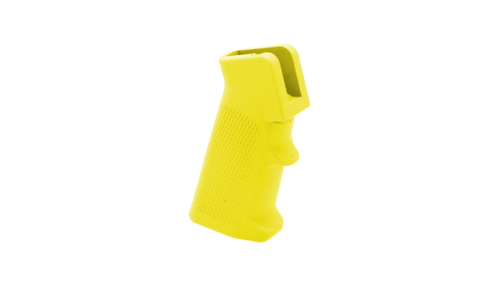 Tiger Rock AR-15/10 A2 Style Pistol Grip w/Screw &amp; Lock Washer, Cerakote, Lemon, Small, A2GRIPS-LEM