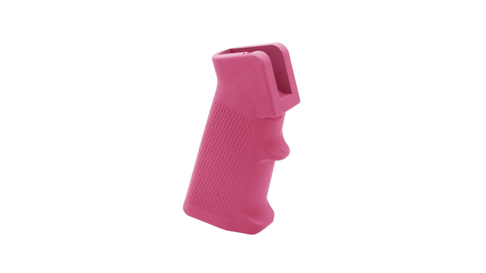 Tiger Rock AR-15/10 A2 Style Pistol Grip w/Screw &amp; Lock Washer, Cerakote, Pink, Small, A2GRIPS-PNK