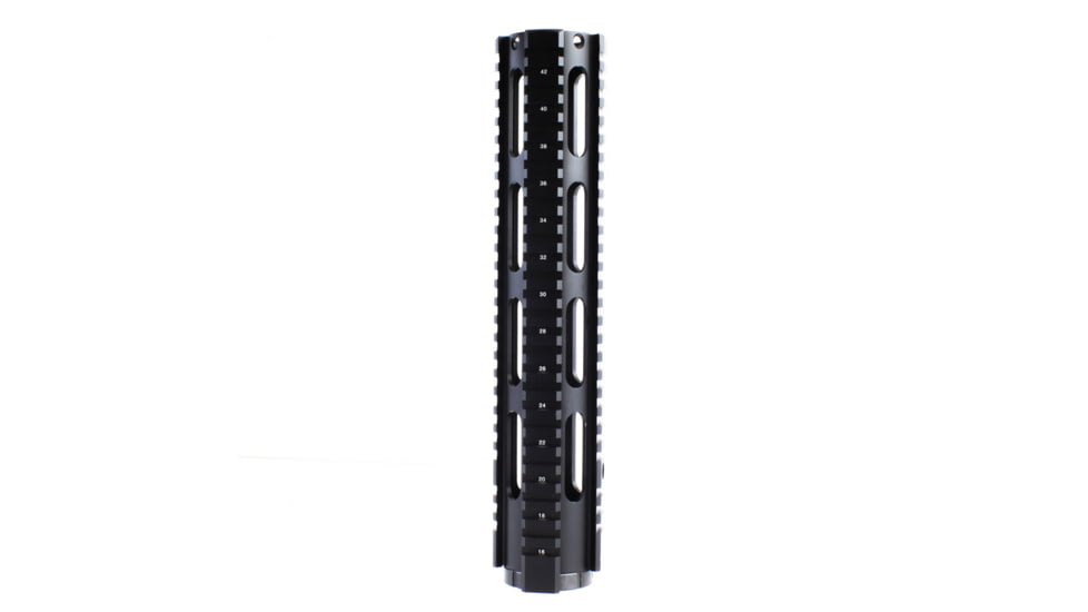 Tiger Rock AR-15 12&quot; Rifle Full Length Free Float Handguard w/Barrel Nut, Black, FAR12