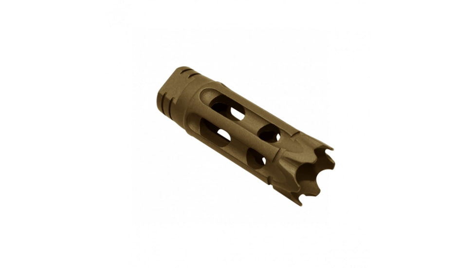 Tiger Rock AR-15/.223/5.56 Custom Ported Muzzle Brake, Cerakote, Burnt Bronze, Small, MZ-AR4-BBR