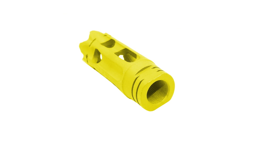 Tiger Rock AR-15/.223/5.56 Custom Ported Muzzle Brake, Cerakote, Lemon, Small, MZ-AR4-LEM