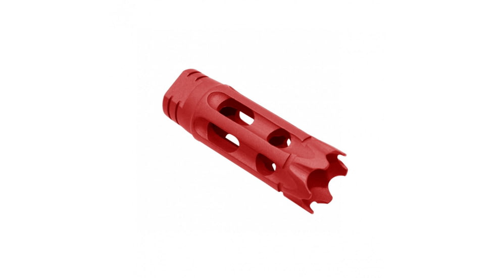 Tiger Rock AR-15/.223/5.56 Custom Ported Muzzle Brake, Cerakote, Red, Small, MZ-AR4-RED