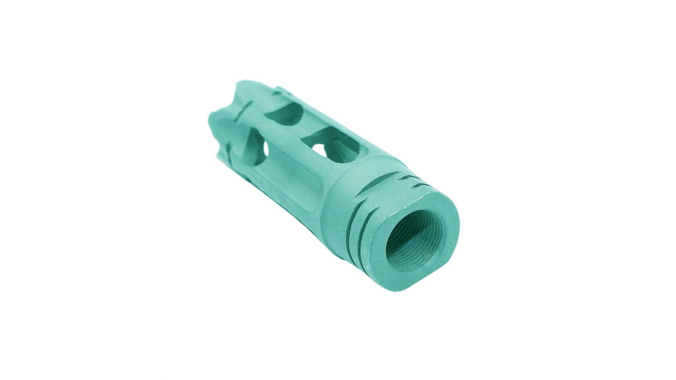 Tiger Rock AR-15/.223/5.56 Custom Ported Muzzle Brake, Cerakote, Robins Egg, Small, MZ-AR4-RGB