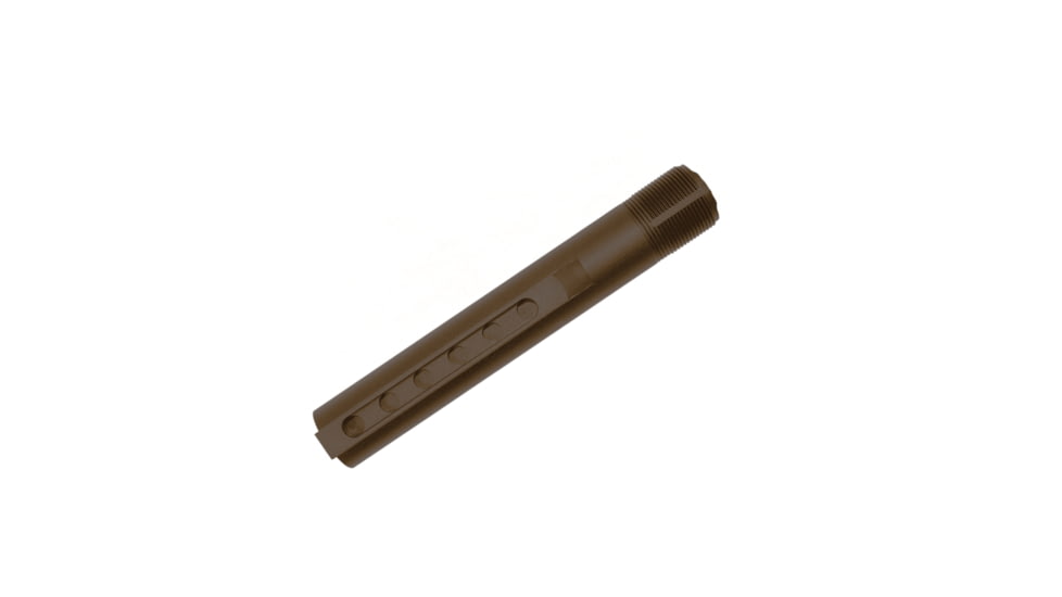 Tiger Rock AR-15 6-Position Mil-Spec Stock Buffer Tube, Cerakote, Burnt Bronze, Medium, T-M-BBR