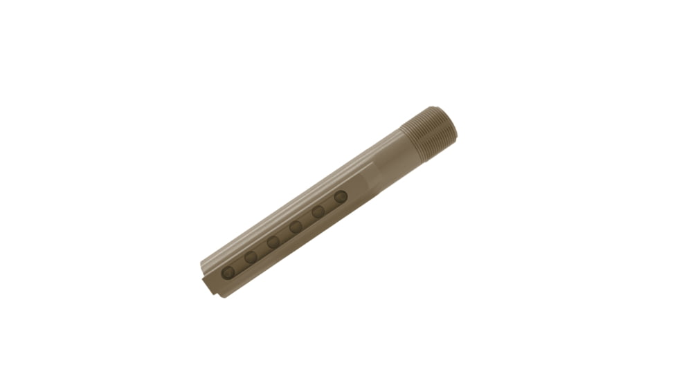 Tiger Rock AR-15 6-Position Mil-Spec Stock Buffer Tube, Cerakote, FDE, Medium, T-M-FDE