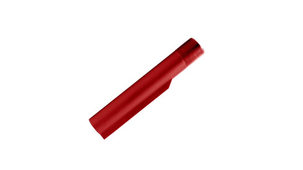 Tiger Rock AR-15 6-Position Mil-Spec Stock Buffer Tube, Cerakote, Red, Medium, T-M-RED
