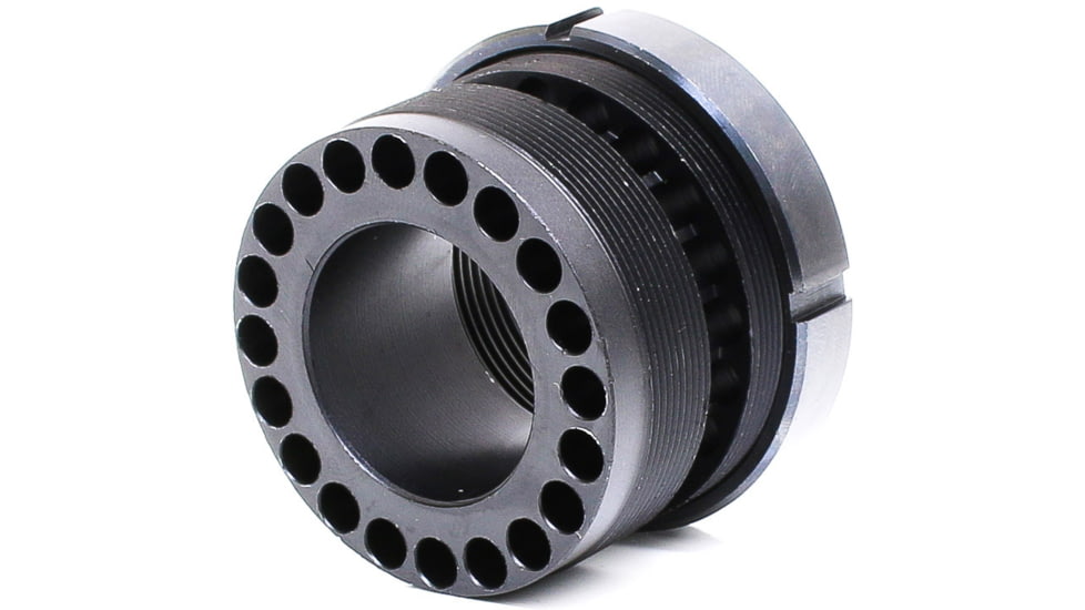 Tiger Rock AR-15 Barrel Nut w/Steel Jame Nut Ring for Free Float Quad Rail Handguard, Black, Small, FBN