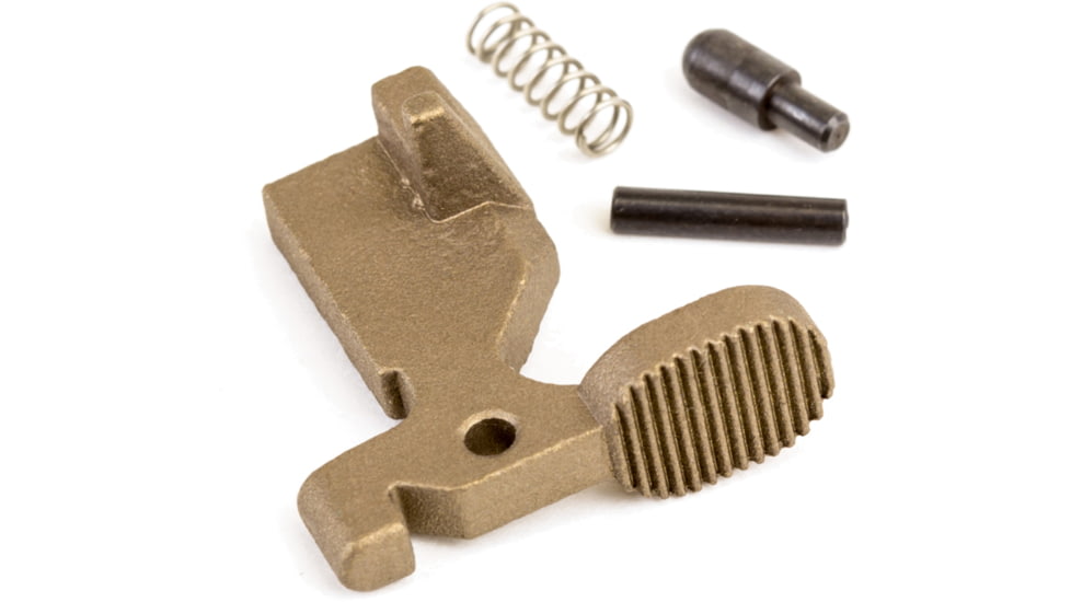 Tiger Rock AR-15 Bolt Catch Assembly Kit w/ Plunger, Spring &amp; Roll Pin, Tan, BCT
