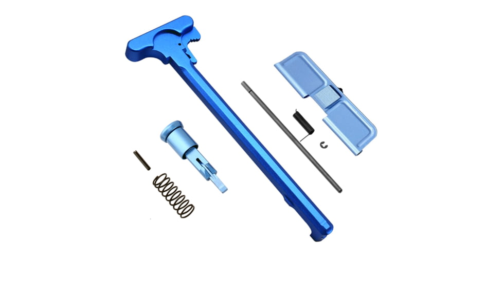 Tiger Rock AR-15 Charging Handle Forward Assist and Ejection Cover Door, Blue, Small, ACD-BL