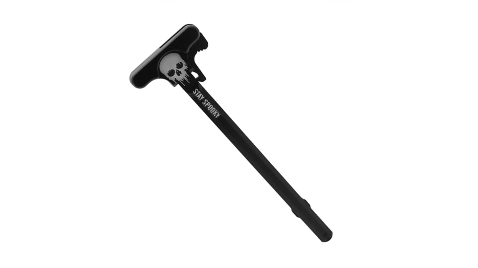 Tiger Rock AR-15 Charging Handle, Skull Stay Spooky, Black, Small, CH223-SKSS
