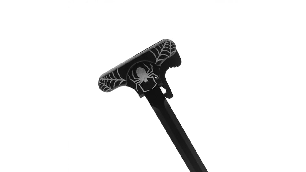 Tiger Rock AR-15 Charging Handle, Spider and Web, Black, Small, CH223-SPIDER