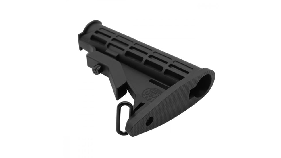 Tiger Rock AR-15 Collapsible Standard Version Stock Body, Mil Spec, Cerakote, Black, Medium, ST003M-USA