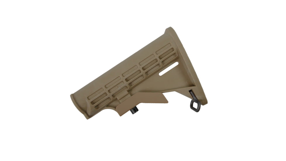 Tiger Rock AR-15 Collapsible Standard Version Stock Body, Mil Spec, Cerakote, FDE, Medium, ST003M-FDE