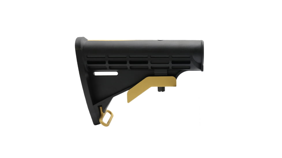 Tiger Rock AR-15 Collapsible Standard Version Stock Body, Mil Spec, Cerakote Gradient, Gold, Medium, ST003M-USA-GLD-GRADIENT