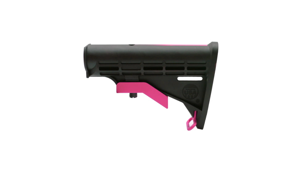 Tiger Rock AR-15 Collapsible Standard Version Stock Body, Mil Spec, Cerakote Gradient, Pink, Medium, ST003M-USA-PNK-GRADIENT