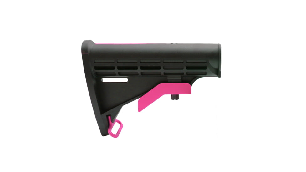 Tiger Rock AR-15 Collapsible Standard Version Stock Body, Mil Spec, Cerakote Gradient, Pink, Medium, ST003M-USA-PNK-GRADIENT
