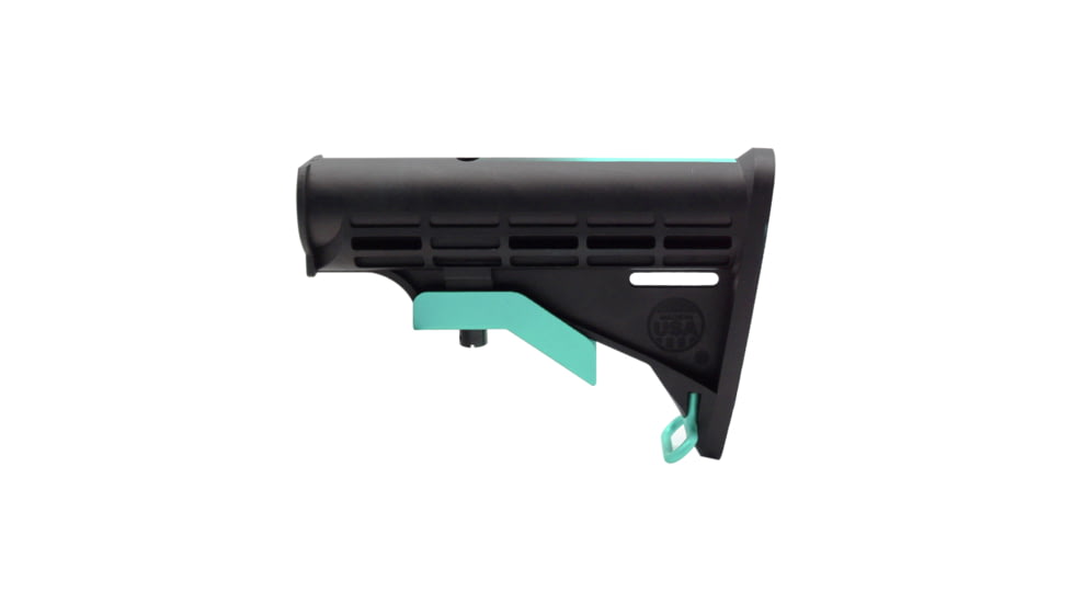 Tiger Rock AR-15 Collapsible Standard Version Stock Body, Mil Spec, Cerakote Gradient, Robins Egg, Medium, ST003M-USA-RGB-GRADIENT