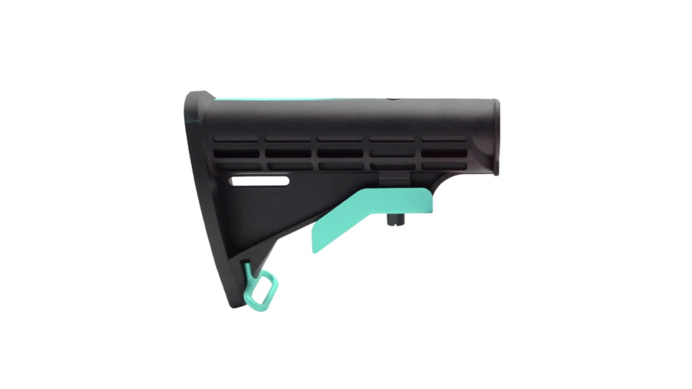 Tiger Rock AR-15 Collapsible Standard Version Stock Body, Mil Spec, Cerakote Gradient, Robins Egg, Medium, ST003M-USA-RGB-GRADIENT
