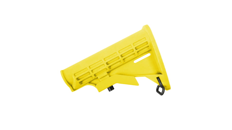 Tiger Rock AR-15 Collapsible Standard Version Stock Body, Mil Spec, Cerakote, Lemon, Medium, ST003M-LEM