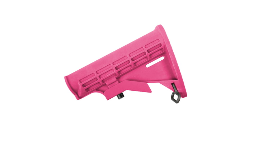 Tiger Rock AR-15 Collapsible Standard Version Stock Body, Mil Spec, Cerakote, Pink, Medium, ST003M-PNK