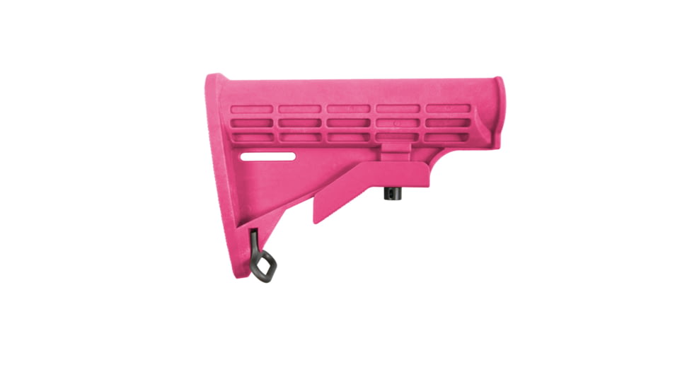 Tiger Rock AR-15 Collapsible Standard Version Stock Body, Mil Spec, Cerakote, Pink, Medium, ST003M-PNK