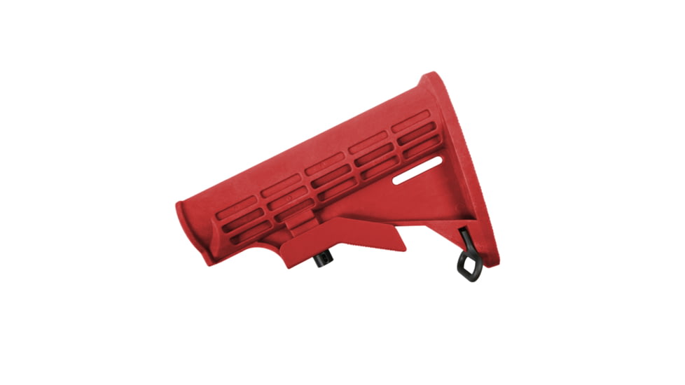 Tiger Rock AR-15 Collapsible Standard Version Stock Body, Mil Spec, Cerakote, Red, Medium, ST003M-RED