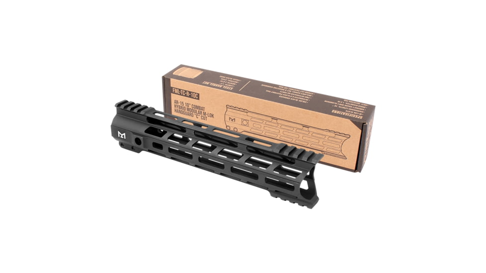 Tiger Rock AR-15 Combat Hybrid Modular C-Cut M-LOK Handguard, 10in, Black, Medium, FML-TC-R-10C#