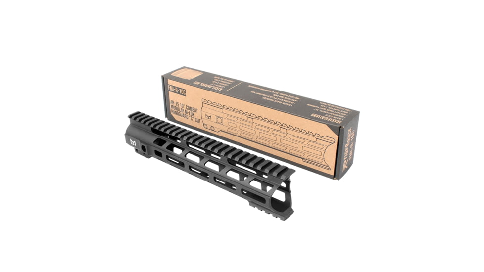 Tiger Rock AR-15 Combat Modular C-Cut M-LOK Handguard, 10in, Black, Medium, FML-R-10C#