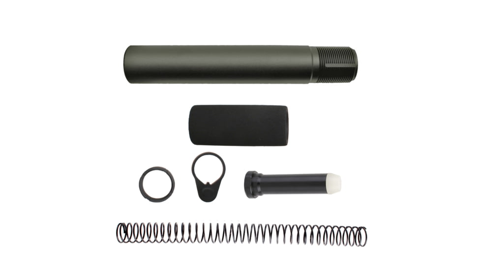 Tiger Rock AR-15 Complete Pistol Buffer Tube Kit, Cerakote, OD Green, Medium, ST007P-ODG