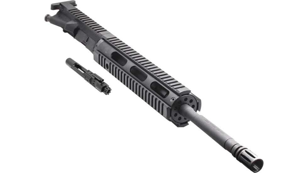 Tiger Rock AR-15 Complete Upper Receiver, 5.56mm, 24in, 16in Barrel, M4, Carbine, 1x8 Twist, 1/2x28 Thread, 10in Quad Rail Handguard, Brake, Nitride, Anodized, Black, UB15-FAR10-FEC