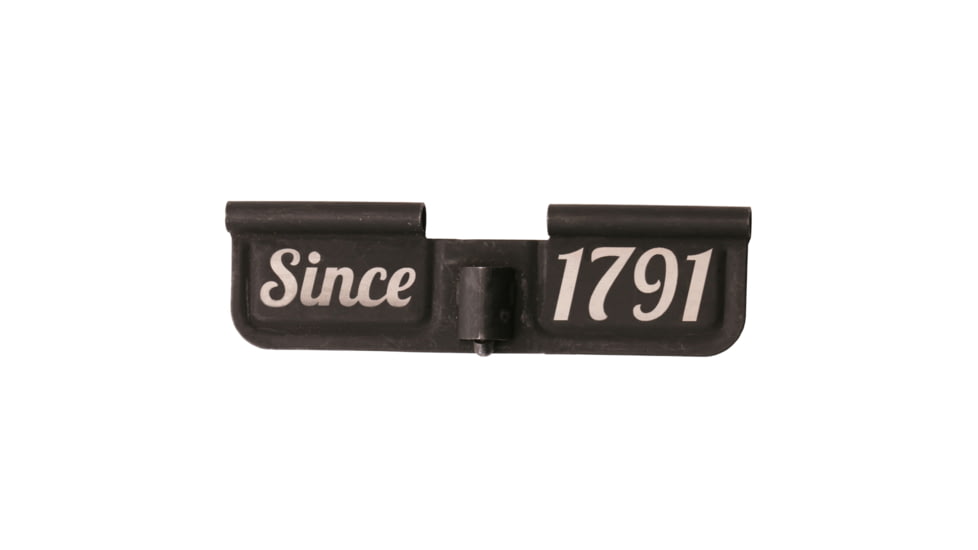 Tiger Rock AR-15 Ejection Port Dust Cover Engraving, 1791, Black, Small, EDC223-1791
