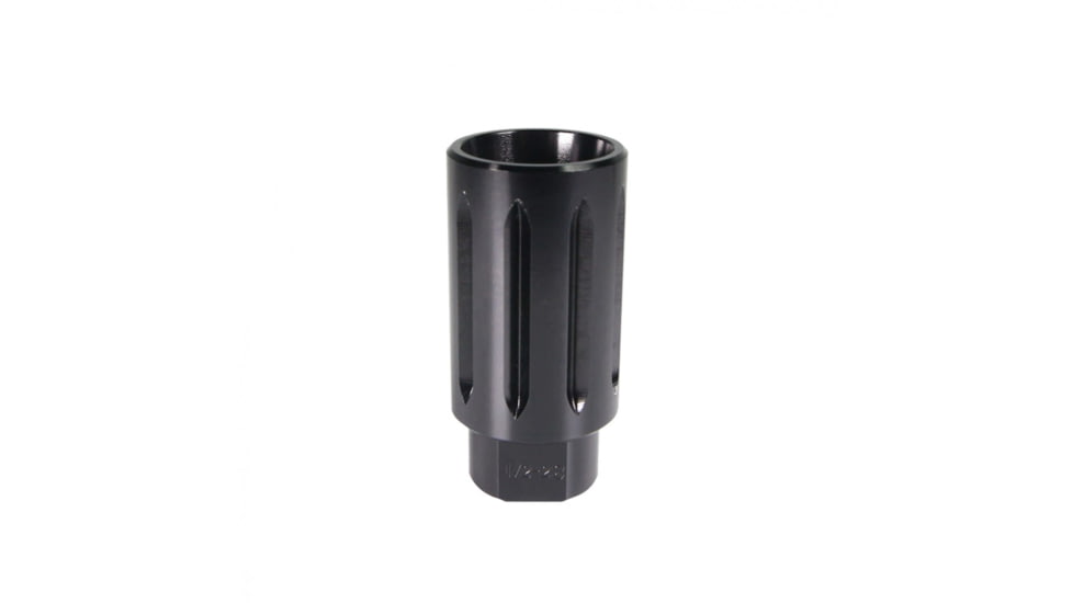 Tiger Rock AR-15 Flash Can Muzzle Brake, Aluminum, Black, Small, MB15-DVRT-V2-BLK