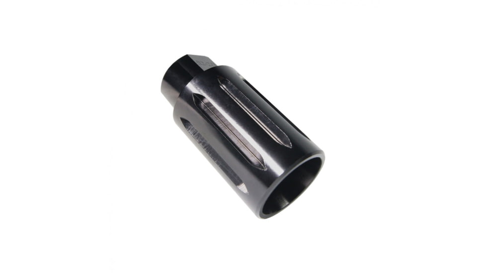 Tiger Rock AR-15 Flash Can Muzzle Brake, Aluminum, Black, Small, MB15-DVRT-V2-BLK