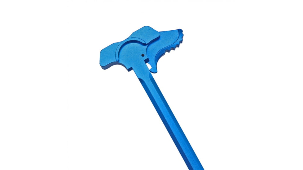 Tiger Rock AR-15 Tactical BAT Style Charging Handle w/ Oversized Latch Non-Slip, Blue, Small, CHBS223-BL