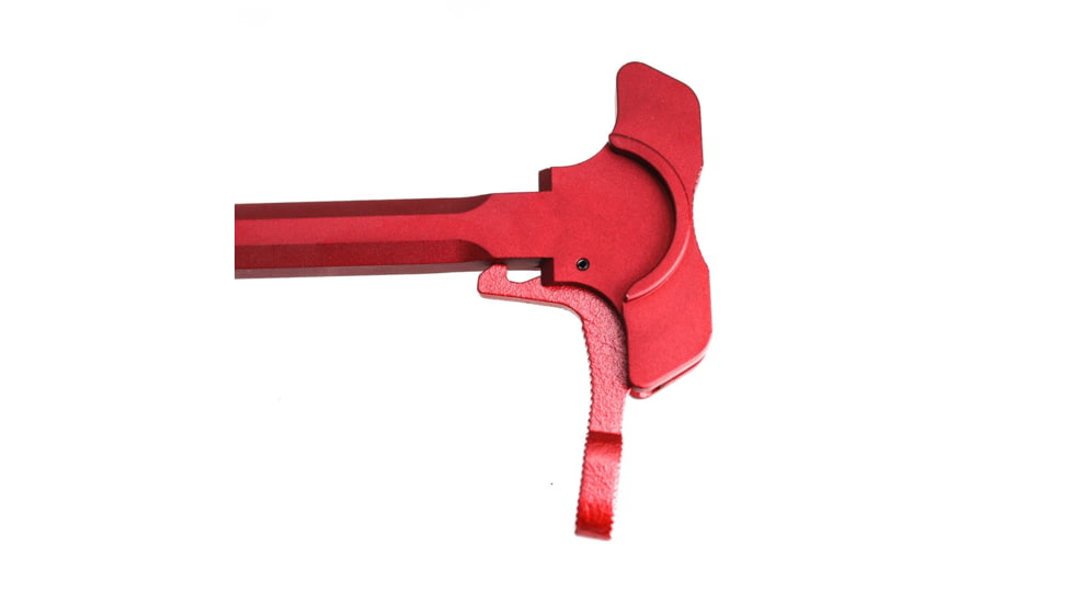 Tiger Rock AR-15 Tactical Battle Hammer Style Charging Handle Assembly w/ Oversized Non-Slip Latch, Red, CHBH05-R