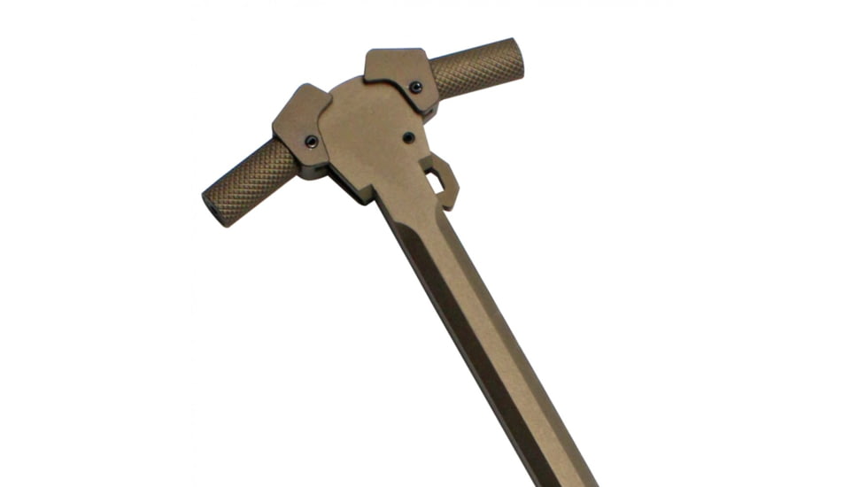 Tiger Rock AR-15 Tactical Charging Handle, Ambidextrous, Tan, Small, CH223-AMBI-T