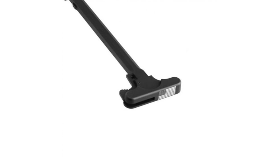 Tiger Rock AR-15 Tactical Charging Handle w/ FLAG Engraving, Black, Small, CH223-F