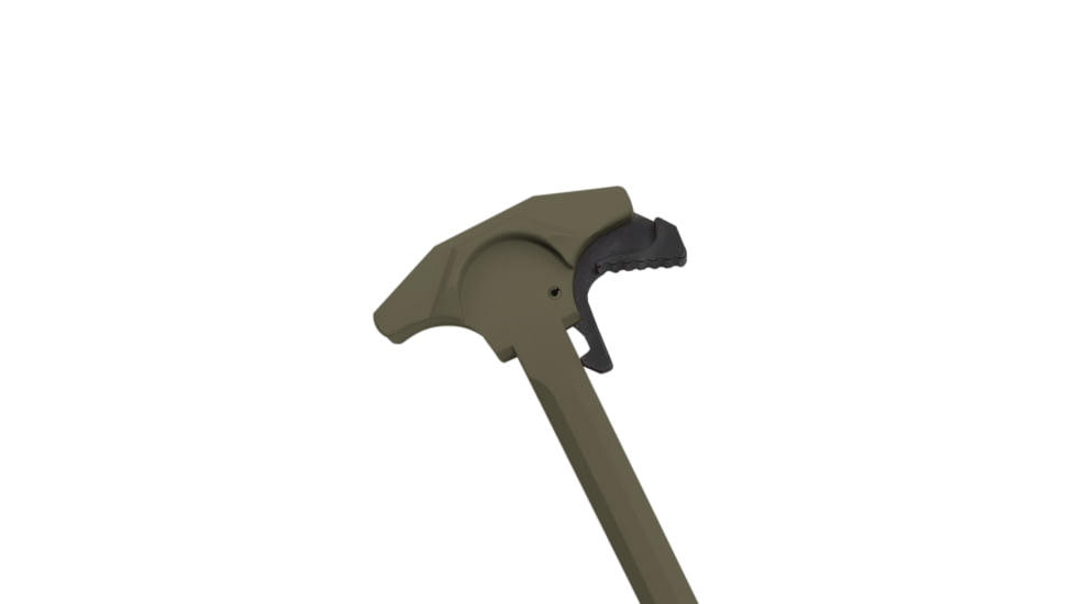 Tiger Rock AR-15 Tactical TALON Style Charging Handle w/Oversized Latch, Non-Slip, OD Green, Small, CHR2-ODG-LATCH-03