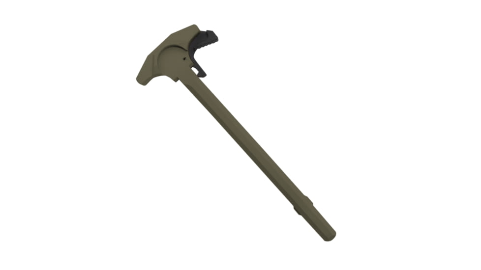 Tiger Rock AR-15 Tactical TALON Style Charging Handle w/Oversized Latch, Non-Slip, OD Green, Small, CHR2-ODG-LATCH-03