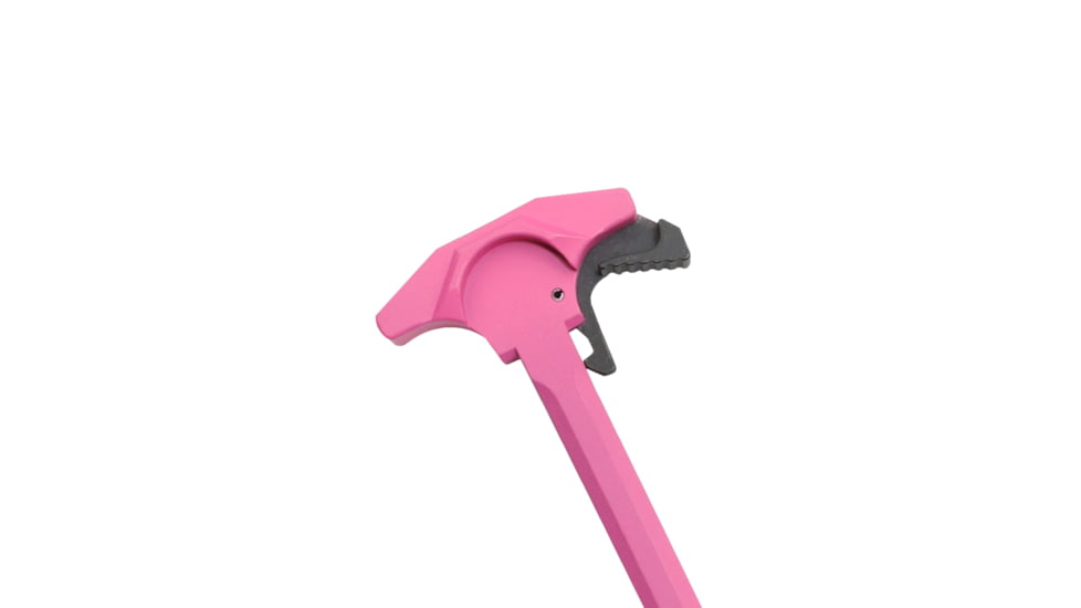 Tiger Rock AR-15 Tactical TALON Style Charging Handle w/Oversized Latch, Non-Slip, Pink, Small, CHR2-PNK-LATCH-03