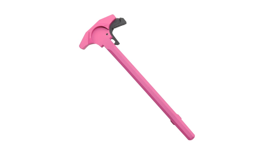 Tiger Rock AR-15 Tactical TALON Style Charging Handle w/Oversized Latch, Non-Slip, Pink, Small, CHR2-PNK-LATCH-03