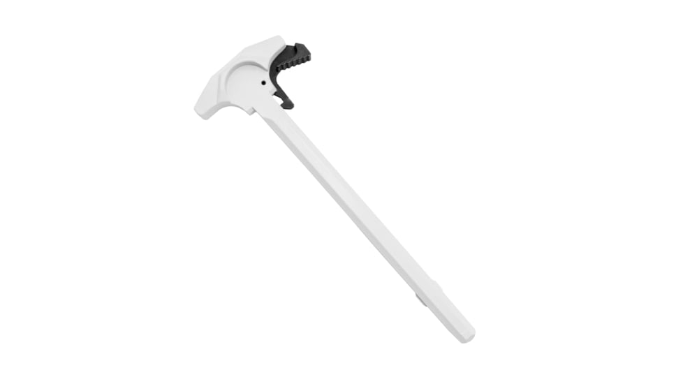 Tiger Rock AR-15 Tactical TALON Style Charging Handle w/Oversized Latch, Non-Slip, White, Small, CHR2-WHI-LATCH-03