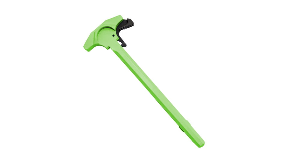 Tiger Rock AR-15 Tactical TALON Style Charging Handle w/Oversized Latch, Non-Slip, Zombie Green, Small, CHR2-ZBG-LATCH-03